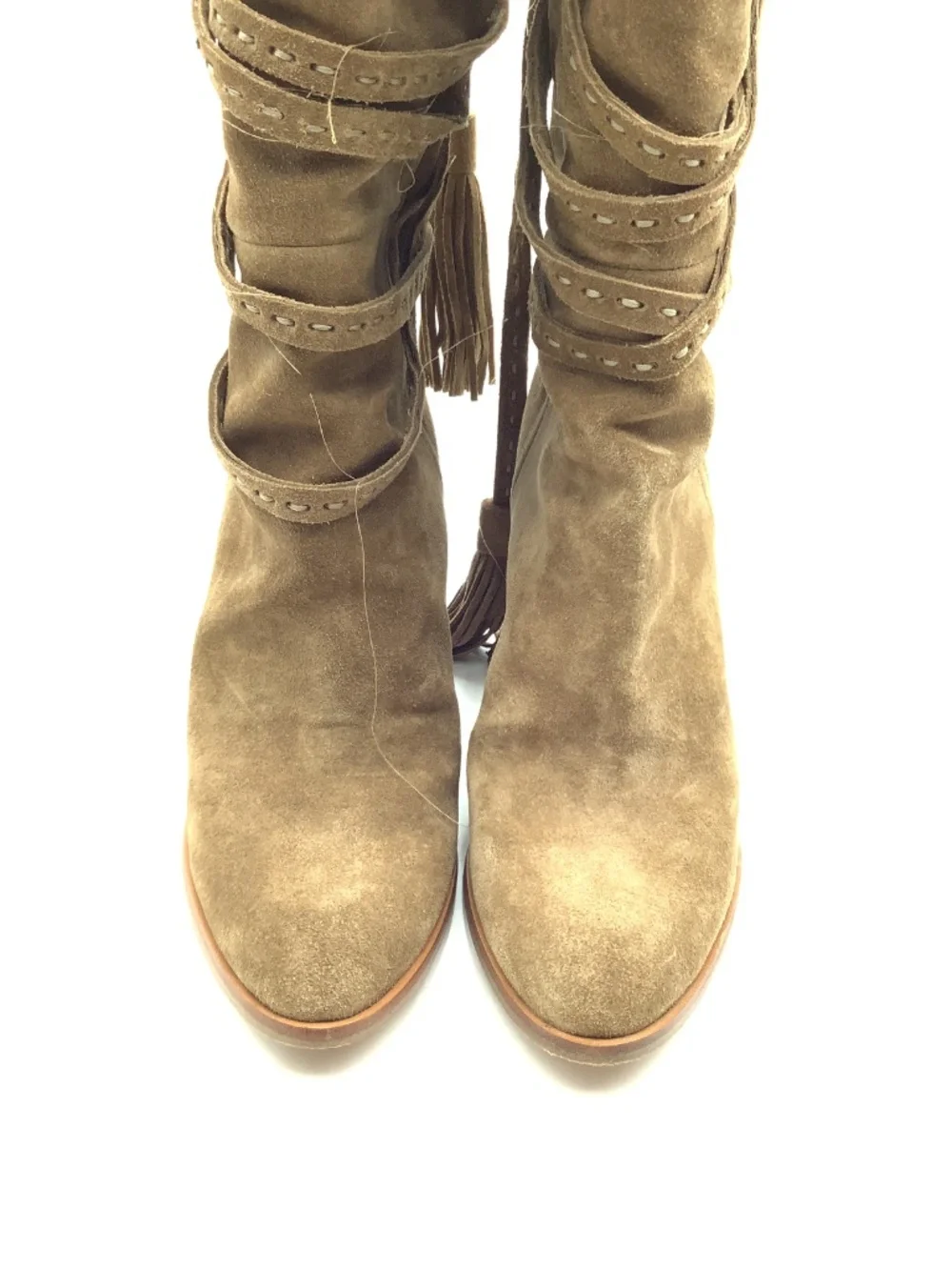 Michael Kors Boots Camel Suede Tall Heeled Size: US 9 /EU 40